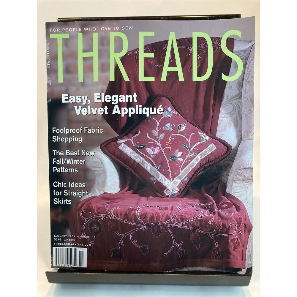 Taunton's Threads Magazine January 2004 #110 See Pics for Articles